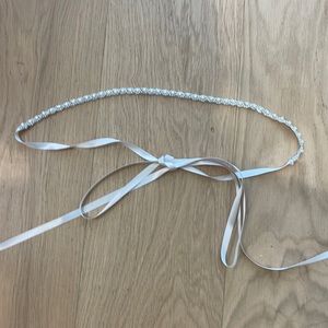 Pearl and crystal bridal belt